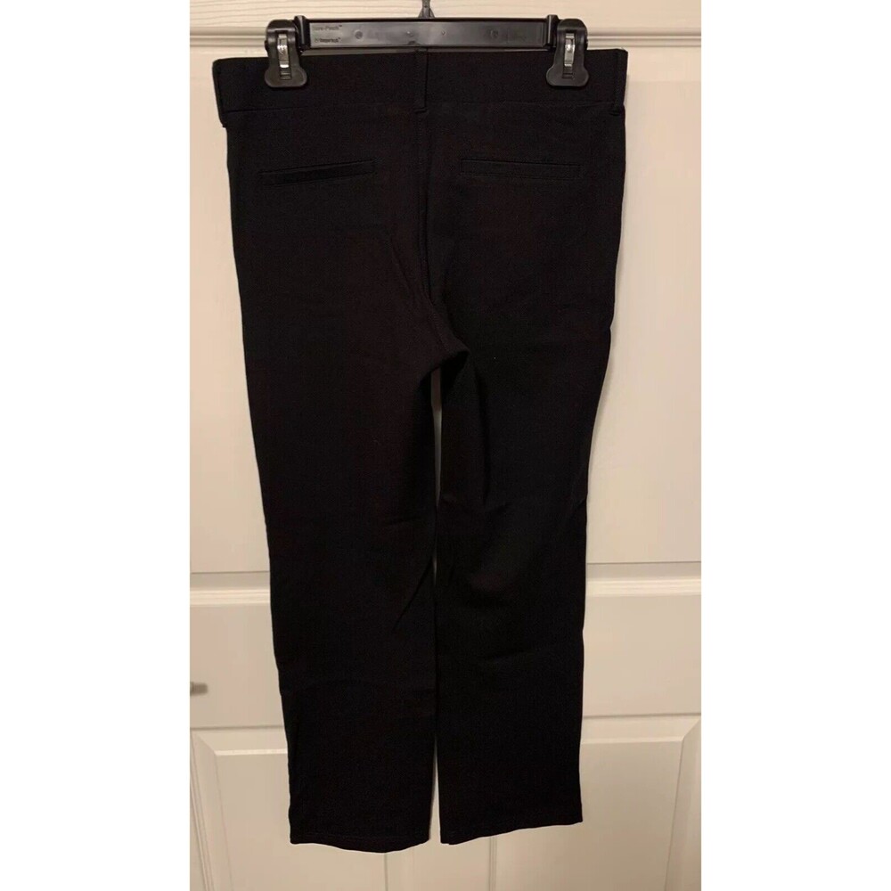 Betabrand Dress Pant Yoga Pants Women M Petite Black Good Straight Leg Stretch - Picture 2 of 6